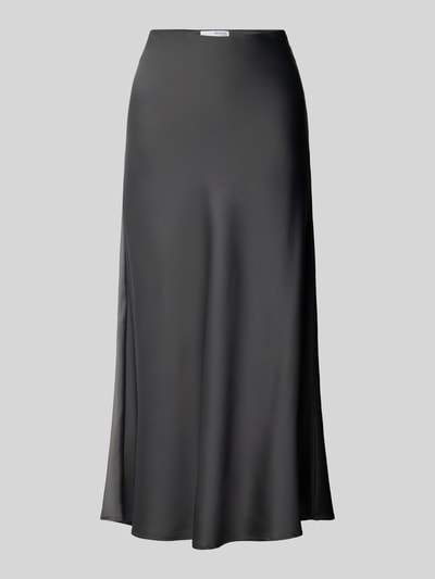 Selected Femme Midirok met ritssluiting opzij, model 'LENA' Donkergrijs - 2