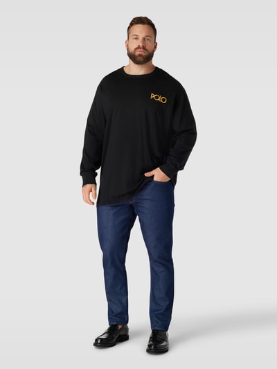 Polo Ralph Lauren Big & Tall Bluzka PLUS SIZE z długim rękawem i okrągłym dekoltem Czarny 1