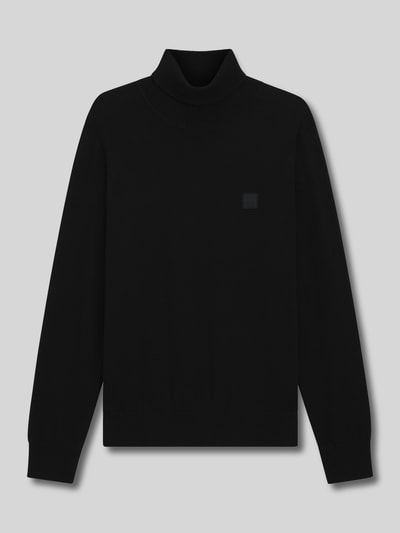 BOSS Orange Regular Fit Rollkragenpullover aus Baumwoll-Kaschmir-Mix Modell 'AKIRO_S' Black 2