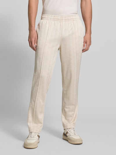Lacoste Regular Fit Sweathose aus Baumwoll-Mix Sand Melange 4