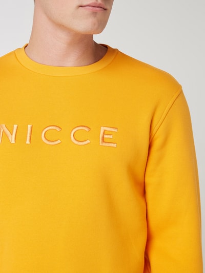 Nicce London Sweatshirt mit Logo-Stickerei Modell 'Mercury' Orange 3