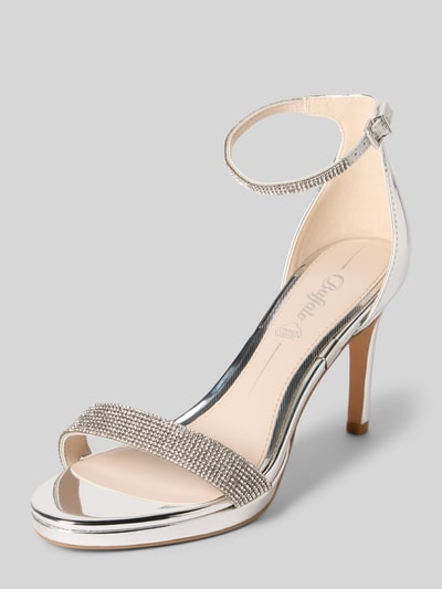 Buffalo Sandały z ozdobnymi kamieniami model ‘MONROE 2’ Srebrny 1