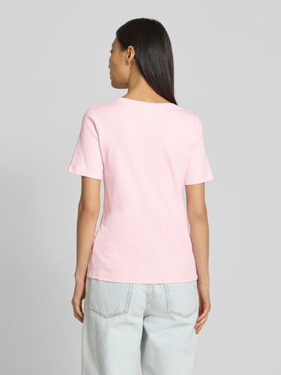 s.Oliver RED LABEL Slim fit T-shirt van katoen Roze - 5