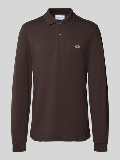 Lacoste Koszulka polo o kroju Regular Fit z czystej bawełny Ciemnobrązowy 2
