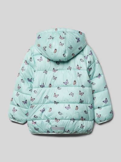 Blue Seven Regular Fit Steppjacke mit Allover-Motiv-Print Mint 3