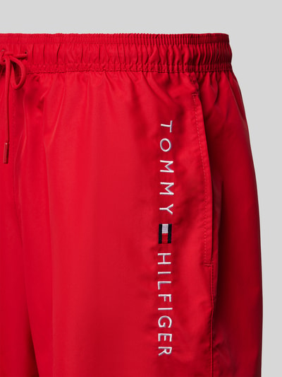 Tommy Hilfiger Badeshorts mit elastischem Bund Modell 'ORIGINAL' Rot 2