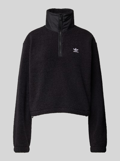 adidas Originals Sweatshirt met labelstitching Zwart - 1