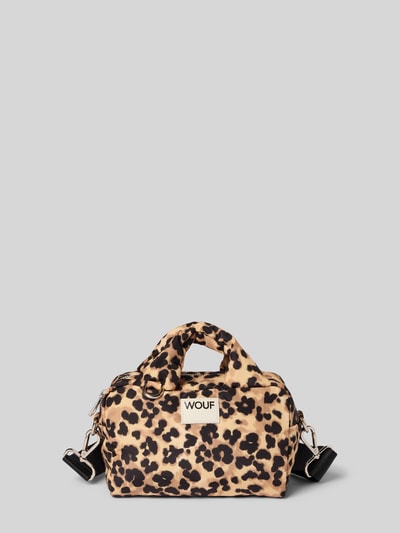 WOUF Bowlingtas met logopatch, model 'Feline' Middenbruin - 2