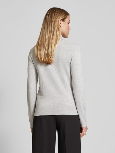 s.Oliver BLACK LABEL Rollkragenpullover in unifarbenem Design Mittelgrau 5