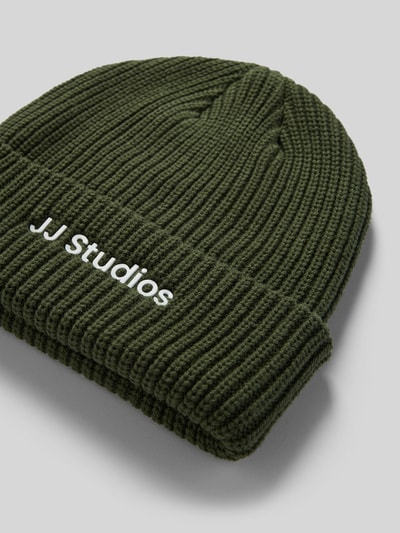 Pieces Muts met imitatiebont, model 'RANDIN' Zwart - 2