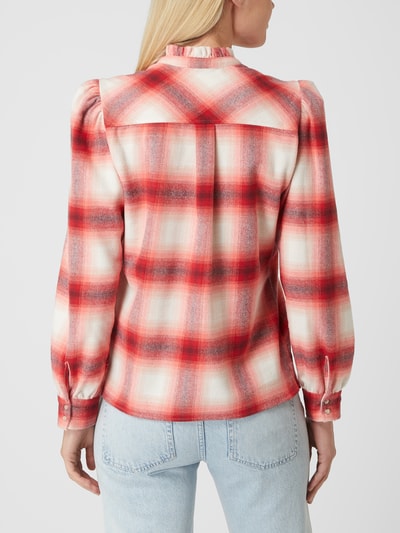 Dante 6 Blouseshirt van flanel, model 'Fayla' Rood - 5