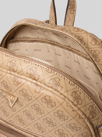 Guess Rucksack mit Label-Applikation Modell 'POWER PLAY' Hellbraun 5