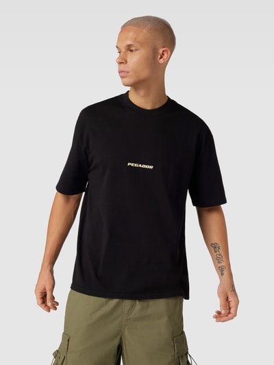 Pegador Oversized T-Shirt mit Rundhalsausschnitt Modell 'Colne Logo' Black 4