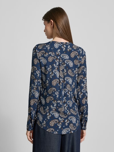 Christian Berg Woman Bluzka z wiskozy z dekoltem w serek Ciemnoniebieski 5