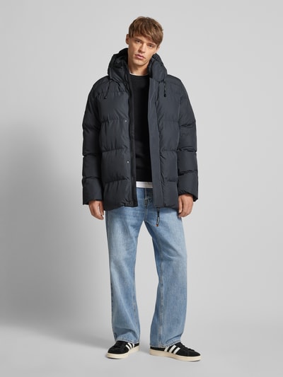 Superdry Steppjacke mit Stehkragen Mittelgrau 1