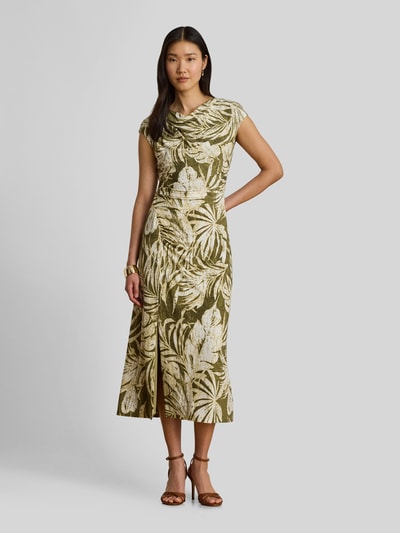 Lauren Ralph Lauren Figurbetontes Freizeitkleid in Midi-Länge Oliv 4