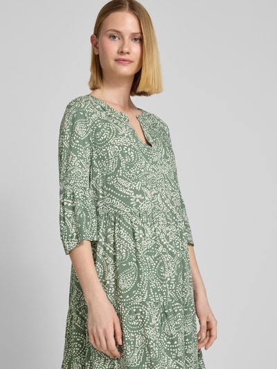 Christian Berg Woman Selection Tunikakleid aus Viskose im Stufen-Look Oliv 3