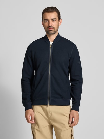 Marc O'Polo Regular Fit Strickjacke aus reiner Baumwolle Marine 4