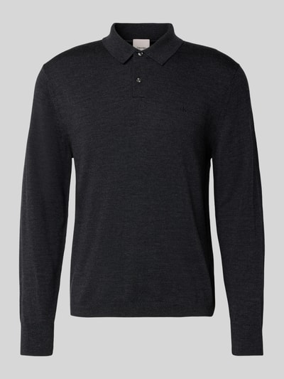 CK Calvin Klein Gebreide pullover met polokraag Antraciet gemêleerd - 2