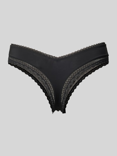 HUGO String mit Schleifen-Detail Modell 'THONG UNIQUE' Black 3