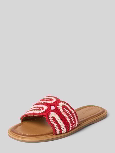 INUOVO Slippers in gevlochten look Rood - 1