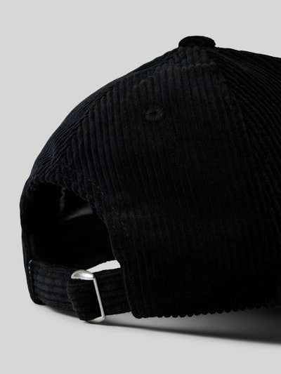 REVIEW Basecap mit Label-Stitching Black 3