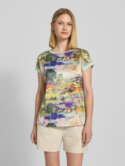 Christian Berg Woman T-Shirt mit Rundhalsausschnitt Petrol 4