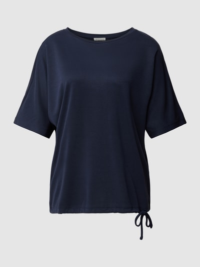 Tom Tailor T-shirt met tunnelkoord in de zoom Marineblauw - 2