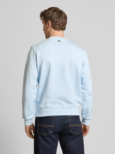 Lacoste Sweatshirt mit Label-Print Hellblau 5