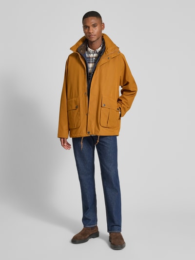 Barbour Loose fit parka met afneembare capuchon Goud gemêleerd - 1