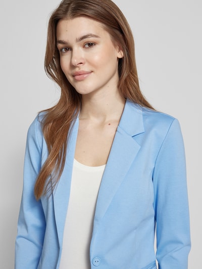 ICHI Slim fit blazer met paspelzakken, model 'KATE' Lichtblauw - 3
