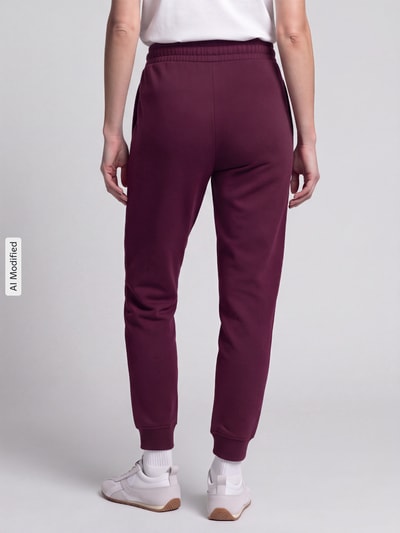 PUMA Sweatpants mit Label-Stitching und elastischem Bund Bordeaux 5