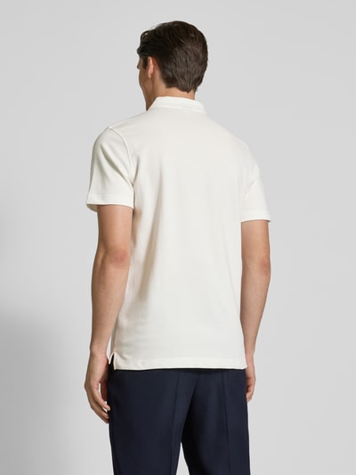 Lerros Koszulka polo o kroju regular fit z detalem z logo Złamany biały 5