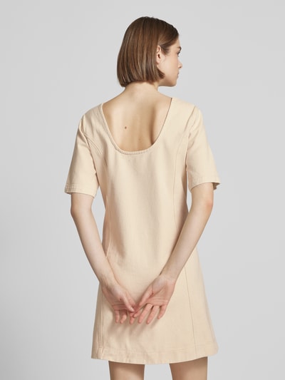Marc O'Polo Denim Mini-jurk met ronde hals Offwhite - 5