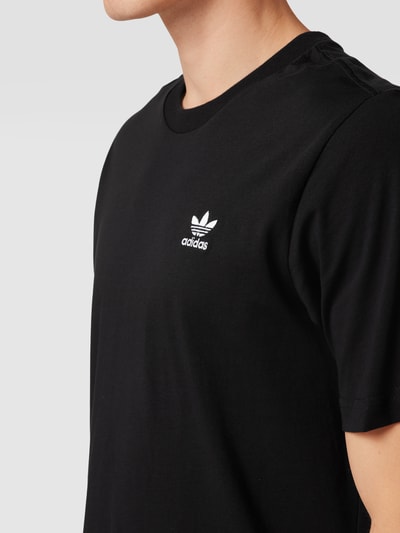 adidas Originals T-Shirt mit Label-Patch Black 3