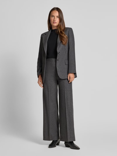 Stefanel Regular Fit Blazer mit Pattentaschen Mittelgrau 1