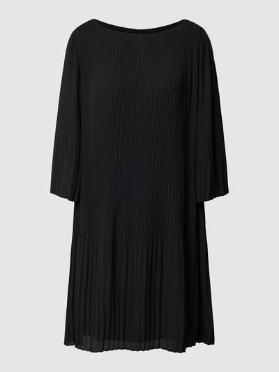 s.Oliver BLACK LABEL Knielanges Kleid mit Plisseefalten Black 2