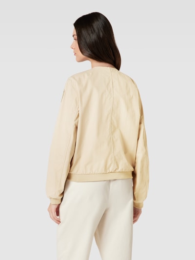 Blauer USA Bomberjacke mit Rundhalsausschnitt Sand 5