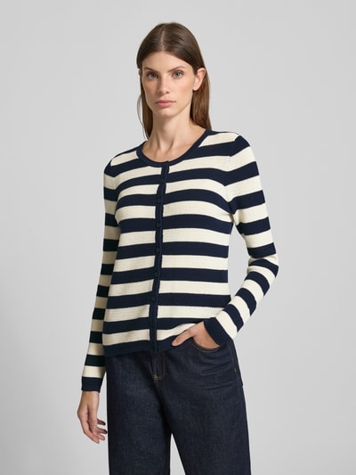 Christian Berg Woman Vest met knoopsluiting Donkerblauw - 4