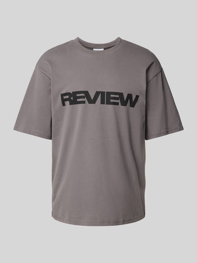 REVIEW T-Shirt mit Rundhalsausschnitt Dunkelgrau 2