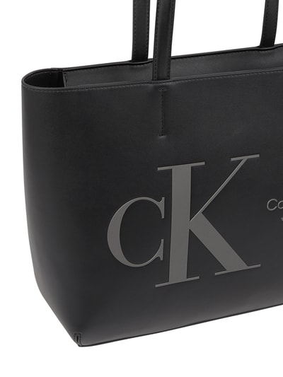 Calvin Klein Jeans Shopper in leerlook Zwart - 6