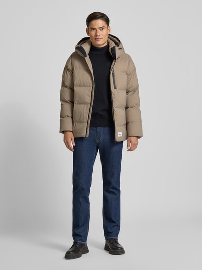 khujo Gewatteerd jack met capuchon, model 'Silas' Zand - 1