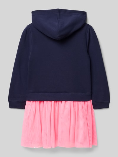 DANAMADE Jurk met pailletten, model 'Madita' Marineblauw - 3