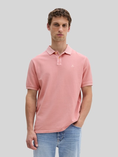 Marc O'Polo Regular Fit Poloshirt aus reiner Baumwolle mit Logo-Stitching Rose 4