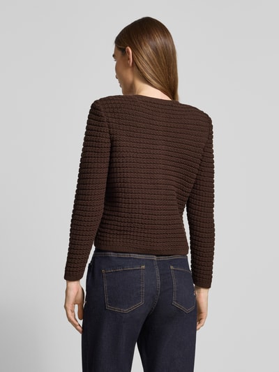 Bash Kurtka z dzianiny z wpuszczanymi kieszeniami model ‘GASPARD’ Czekoladowy 5