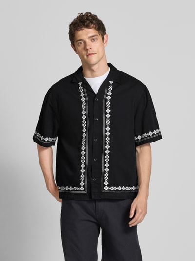 Review X MATW Regular fit vrijetijdsoverhemd met stitchings - Review X MATW Zwart - 4