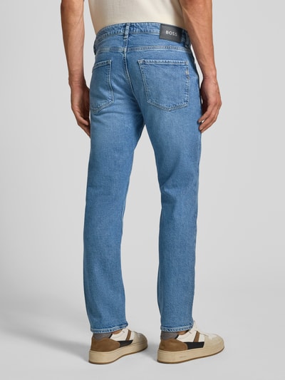 BOSS Slim fit jeans van katoenmix, model 'DELAWARE' Koningsblauw - 5