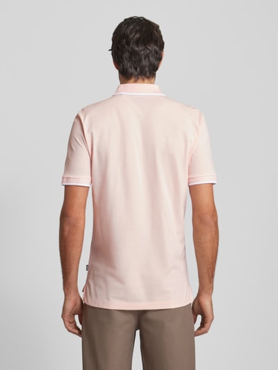 BOSS Poloshirt mit Label-Print Modell 'Parlay' Rosa 5