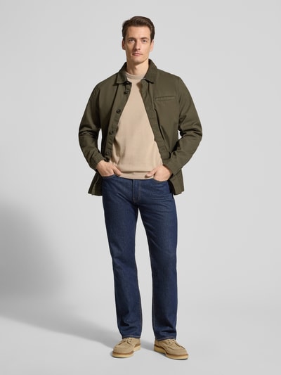 Barbour Regular Fit Strickpullover aus reiner Baumwolle Modell 'PIMA' Beige 1