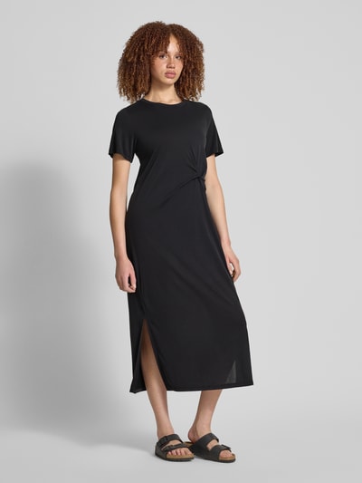 Pieces Fließendes Freizeitkleid mit Taillenraffung Modell 'NORA' Black 1